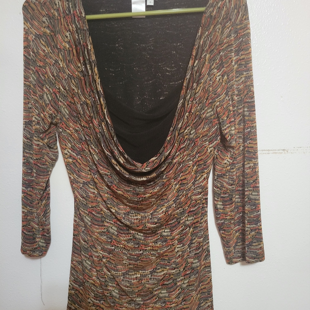 Coldwater creek cowl neck top in fall colors